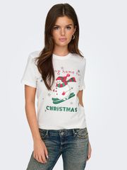 Only XMas Life Yrsa Christmas Γυναικείο Κοντομάνικο T-Shirt με Τύπωμα 15219616