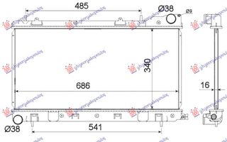 ΨΥΓΕΙΟ 2.0 S TURBO (340x710x16) (ΚΛ ΚΥΚΛ) MT για SUBARU FORESTER 98-02