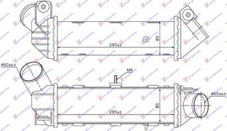 ΨΥΓΕΙΟ INTERCOOLER 1.8T ΒΕΝΖΙΝΗ -1.9TDI ΠΕΤΡΕΛΑΙΟ (29x-90x85) για SEAT IBIZA 99-02