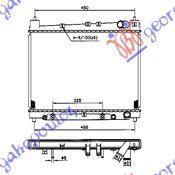 ΨΥΓΕΙΟ 1,3-1,5(35x49) ΑΥΤΟΜ(ΚΛ.ΚΥΚΛ) για TOYOTA YARIS 99-05