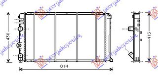 ΨΥΓΕΙΟ ΝΕΡΟΥ 1.9-2.5-2.8DTi ΠΕΤΡΕΛΑΙΟ +/- A/C (729x399) -03 για OPEL MOVANO 98-09