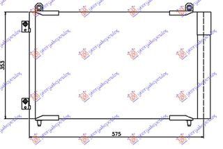 ΨΥΓΕΙΟ A/C 1.6 HDi ΠΕΤΡΕΛΑΙΟ (530x350x16) ΚΙΝΗΤΗΡΑΣ DV6TED4 για PEUGEOT 206 98-09