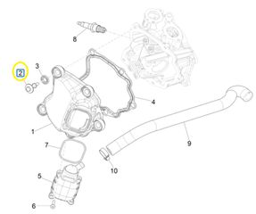 Βίδα Καπακιού Βαλβίδων Piaggio MP3 300 LT BUSINESS / SPORT ABS 2014-2015 ENJOY 872635