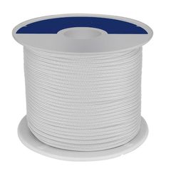 Σχοινί αρτάνι πλεκτό πολυεστερικό λευκό 3.5mm (1m)