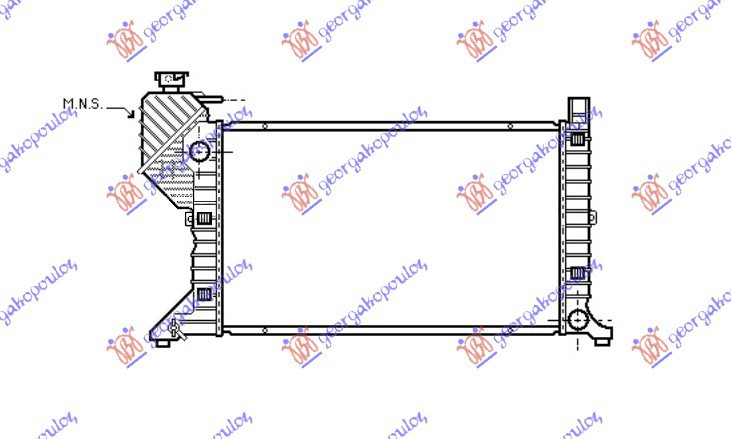 ΨΥΓΕΙΟ -00 ΜΗΧ/ΑΥΤ. +A/C (68x40,8) (MAHLE BEHR PREMIUM LINE) για MERCEDES SPRINTER 208-416 (W901-905) 95-06