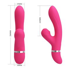 Pretty Love WILLOW Rabbit Vibrator MAGENTA-thumb-3
