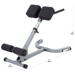 Πάγκος Ραχιαίων Body-Solid Back Hyperextension-thumb-2