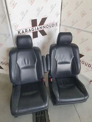 Lexus RX400 σετ καθίσματα 2004-2009 μαύρα με τρύπες και θερμαινόμενα