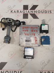 Toyota Hiace 2KD 4X4 2006-2012 εγκέφαλος σετ με κωδικό 89661-26C71 και πλακέτες 89780-26140,89741-26120,85980-26120