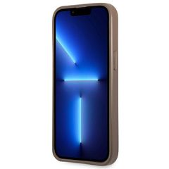 Guess 4G Triangle Logo Cardslot Case for iPhone 13 Pro / 13 - Brown-thumb-4
