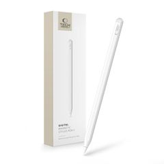 Tech-Protect Digital Magnetic Stylus Pen 2 Magnetic for iPad Tablet - White