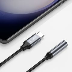 Tech-Protect UltraBoost USB-C / 3.5mm mini jack adapter - black-thumb-1
