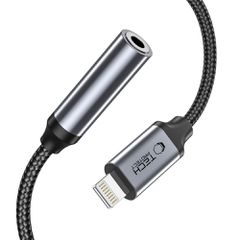 Tech-Protect UltraBoost Lightning / 3.5mm mini jack adapter - black-thumb-1