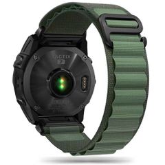 Tech-Protect Nylon Pro Strap for Garmin Fenix 5 / 6 / 6 Pro / 7 - Dark Green