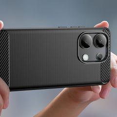 Tech-Protect TPUCarbon case for Xiaomi Redmi Note 13 4G / LTE - black-thumb-4
