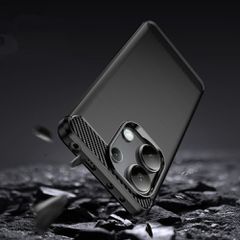 Tech-Protect TPUCarbon case for Xiaomi Redmi Note 13 4G / LTE - black-thumb-2
