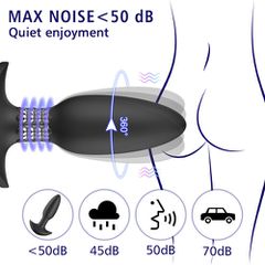 The Revolver Remote controlled Vibrating Rotating anal Plug-thumb-10