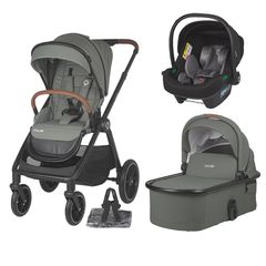 Πολυκαρότσι 3 σε 1 Aspen Moss Green Coccolle + ΔΩΡΟ Τσάντα-Αλλαξιέρα Αξίας 60€