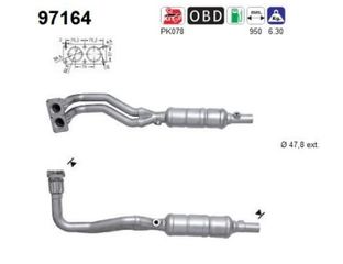 ΚΑΤΑΛΥΤΗΣ VOLVO S40/V40 1.6/1.8cc 1999-2004 KARALOIZOS exhaust