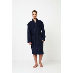 Aruelle Ανδρική Ρόμπα Fleece Midi Μονόχρωμη Σταυρωτή Gerald