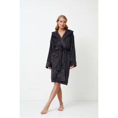 Aruelle Γυναικεία Ρόμπα Fleece Midi Με Ανάγλυφες Χιονονιφάδες Becky