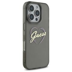 Guess IML Heart Case for iPhone 16 Pro Max - Black-thumb-3
