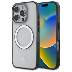 Mercedes Printed Logo MagSafe Case for iPhone 16 Pro Max - Clear