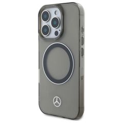 Mercedes Silver Ring MagSafe iPhone 16 Pro Max Case - Black-thumb-1