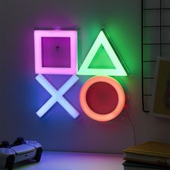Playstation Wall Mountable LED Neon Light / Fan Shop and Merchandise