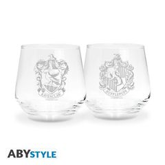 HARRY POTTER - 2 Glass Set Ravenclaw & Hufflepuff EUROPE x2 / Fan Shop and Merchandise
