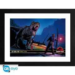 JURASSIC PARK - Framed print Alan Grant vs T-Rex (30x40) x2 / Fan Shop and Merchandise