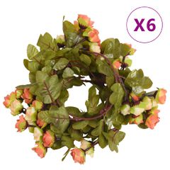 vidaXL Γιρλάντες Λουλουδιών 6 τεμ Κοκ. Ηλιοβ. 215 εκ