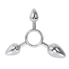 Train and prepare Triple O Anal Plugs Ring