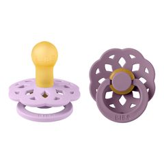 BIBS Πιπίλες Boheme Round Καουτσούκ 2τμχ Violet Sky/Mauve No1