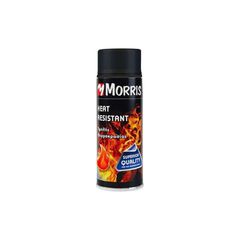 Morris Σπρέι Βαφής Θερμοκρασίας Heat Resistant Lacquer 800‎°C Μαύρο 400ml