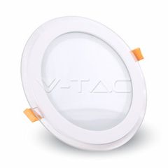 20W LED Panel Downlight Glass - Round Warm White - EUROLAMP
