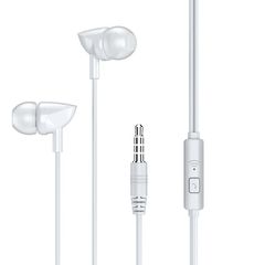 Remax RW-106 Ακουστικά με μικρόφωνο In-Ear Earphones Hands Free λευκό