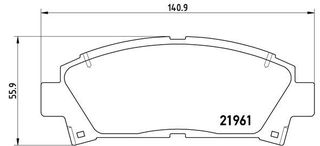 Σετ τακάκια, δισκόφρενα  PRIME LINE BREMBO P83028