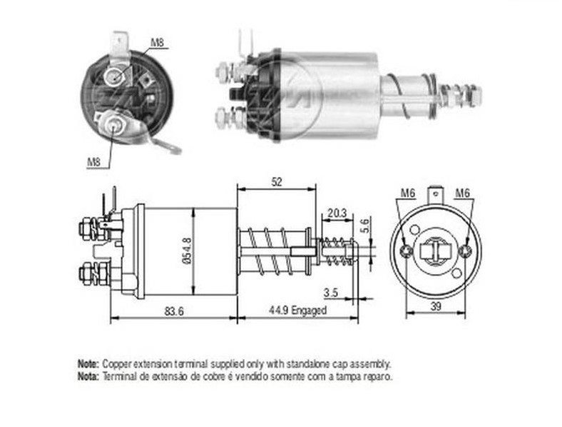 SS4017 AS (133531, 27500) ΜΠΟΥΤΟΝ ΜΙΖΑΣ 12V LUCAS