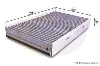 Φίλτρο, αέρας εσωτερικού χώρου COMLINE EKF128A