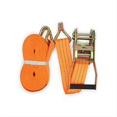 Ιμάντας πρόσδεσης φορτίων με καστάνια + γάντζο πορτοκαλί 9mx50mm