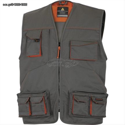 Γιλέκο εργασίας m2gil ΓΚΡΙ/ΠΟΡΤΟΚΑΛΙ