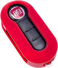 Κόκκινο Κέλυφος Κλειδιού (3 κουμπιά) Fiat 500 / Punto / Bravo / Panda