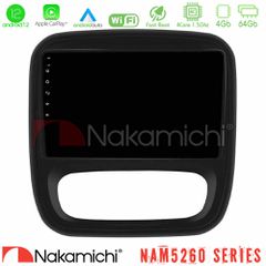 Nakamichi NAM5260 Series 4Core Android12 4+64GB Renault/Nissan/Opel/Fiat Navigation Multimedia Tablet 9″ Με Carplay & Android Auto