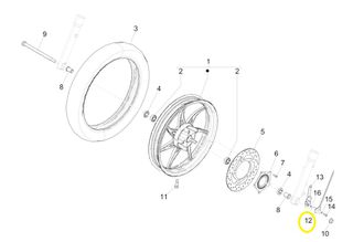 Αισθητήρας Κοντέρ Piaggio Liberty 50 iGet 4T 3V E4 2017-2019 RP8CA1100 1D0010495