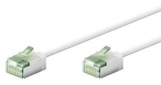 GOOBAY καλώδιο δικτύου 74363, CAT 8.1 U/FTP, ultra slim, copper, 2000MHz, 5m, λευκό
