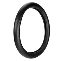 ΚΑΛΥΜΜΑ ΤΙΜΟΝΙΟΥ RACING PREMIUM BLACK (Μ) 37/39cm ΣΥΝΘΕΤΙΚΟ ΔΕΡΜΑ SKEENTEX ΜΑΥΡΟ/CARBON LOOK LAMPA - 1 ΤΕΜ.