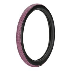 ΚΑΛΥΜΜΑ ΤΙΜΟΝΙΟΥ DIAMONDS PINK (S) 35/37cm ΣΥΝΘΕΤΙΚΟ ΔΕΡΜΑ SKEENTEX ΜΑΥΡΟ/POZ LAMPA - 1 ΤΕΜ.