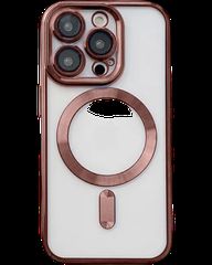 MagSafe TPU Color Chrome Case protect lens for iPhone 13 Pro Max Rose Gold