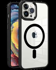 MagSafe TPU Color Chrome Case protect lens for iPhone 13 Pro Max Black